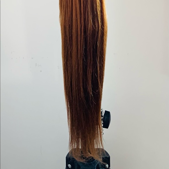 Gorgeous 36” Golden Auburn Synthetic Lace Front Wig - Picture 10 of 16